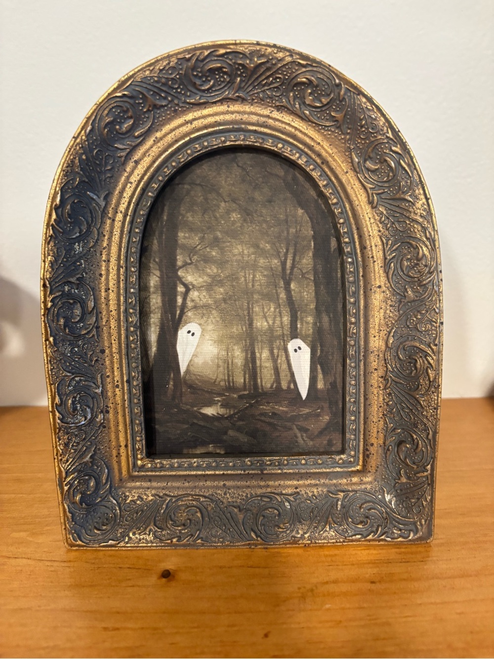 NEW Ghost Forest Framed Art Gothic Dark Academia Halloween Decor